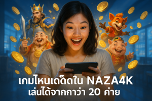 เกมไหนเด็ดใน NAZA4K เล่นได้จากกว่า 20 ค่าย