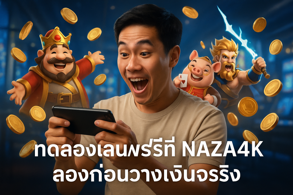 ทดลองเล่นฟรีที่ NAZA4K ลองก่อนวางเงินจริง